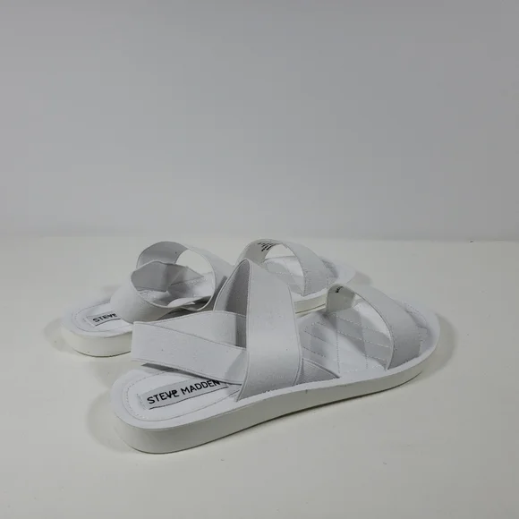 Steve Madden Rafa Flat Sandal with Elastic Bands - Picture 2 of 3